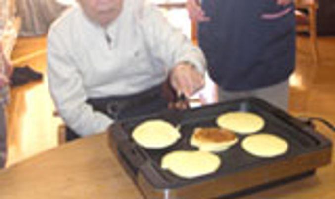 手作り料理の様子