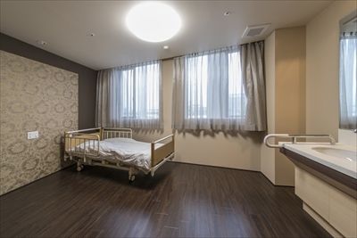 自然光が差し込む居室