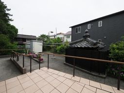 快適な空間の中庭