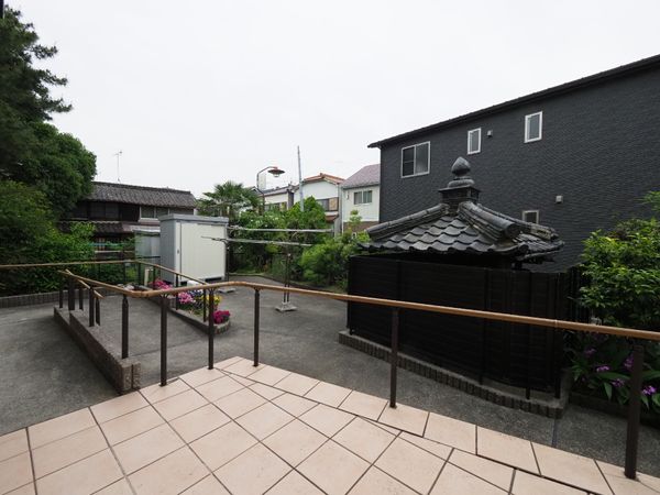 快適な空間の中庭