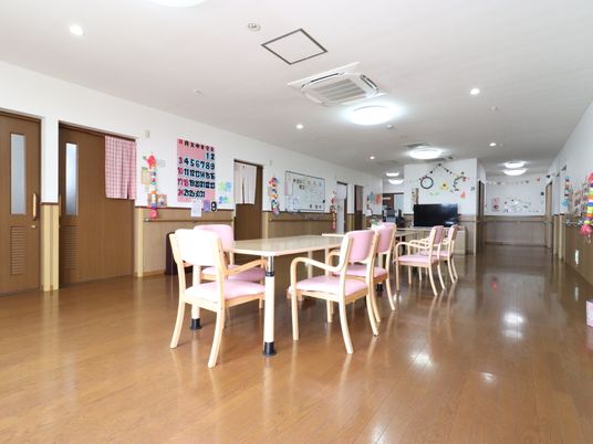 明るい共有スペース