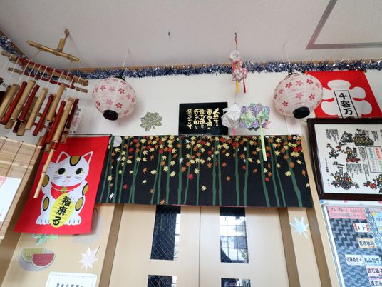 日本の文化装飾の掲示物