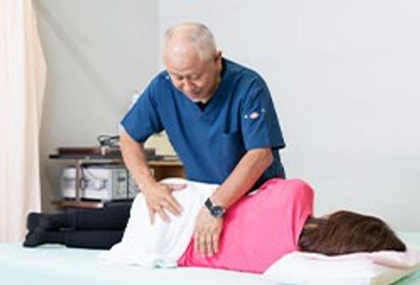 施術中の機能訓練室