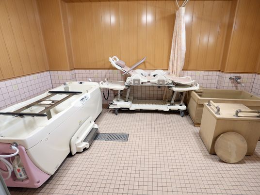 整備された浴室設備