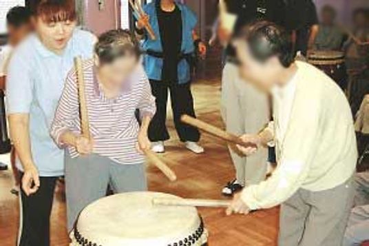 太鼓演奏の参加体験
