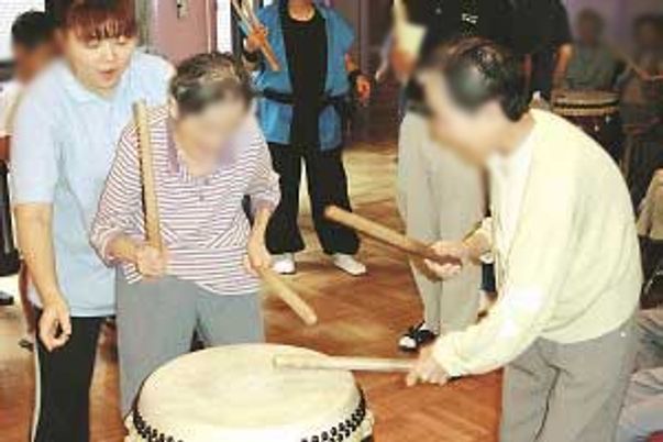 太鼓演奏の参加体験