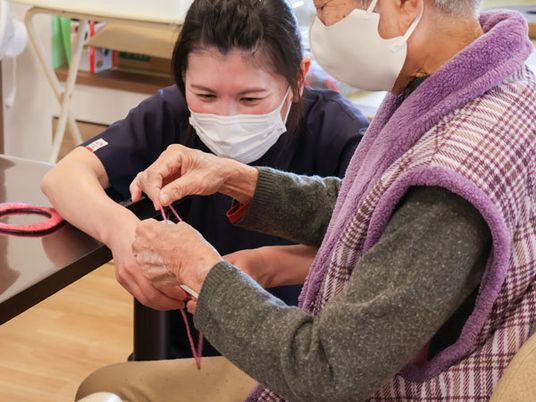 手芸を楽しむ居室