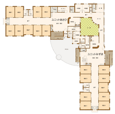 施設の間取り図