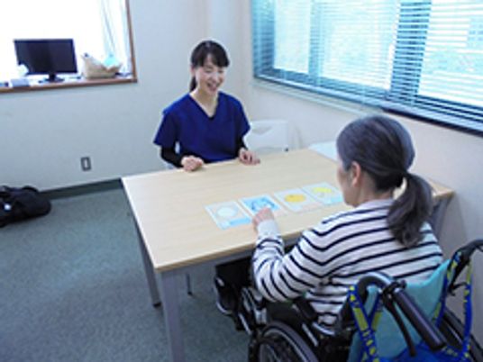 活動を楽しむ様子 機能訓練室