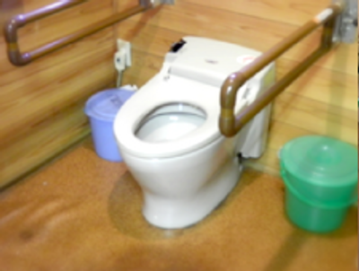 広々としたトイレ