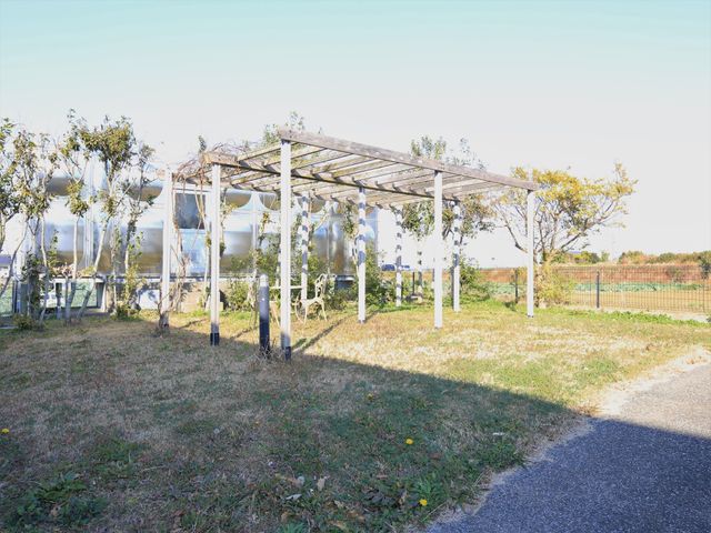 緑あふれる中庭 庭 広々としたスペースには木と緑が心を癒します。ゆったりと散策や休憩ができる環境です。