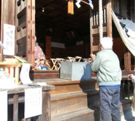 和風騎乗が特徴的な建物