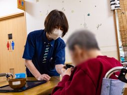 スタッフと利用者の交流