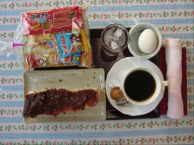 手作り朝食のセット