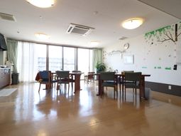 明るい共有スペース