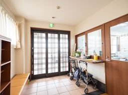 明るいエントランス