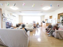 リビング空間と利用者様