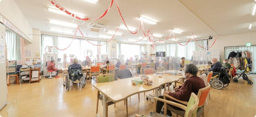 広々とした共有スペース