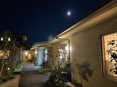 庭の夜景
