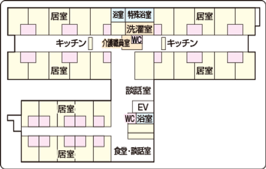 施設の間取り図