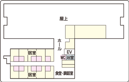 施設内の間取り図
