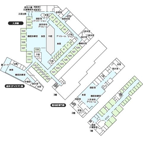 施設の見取り図