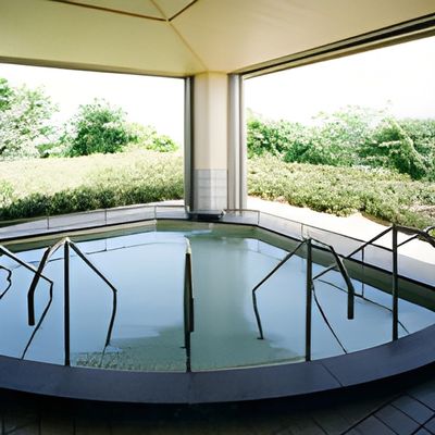 広々とした浴槽がある浴室