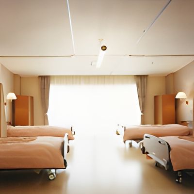 自然光が差し込む居室