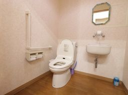 清潔なトイレの一角