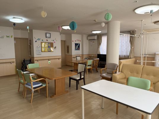 明るい共有スペース