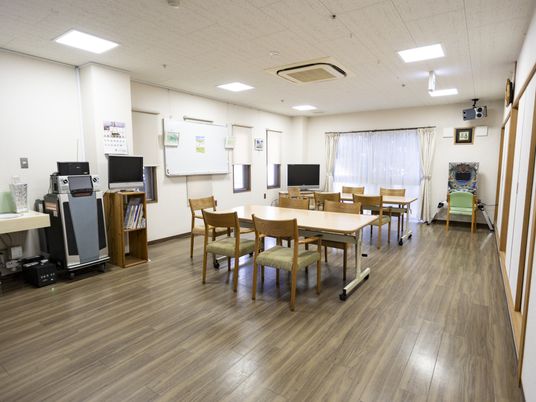 明るい共有スペース