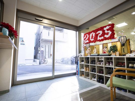 明るいエントランス