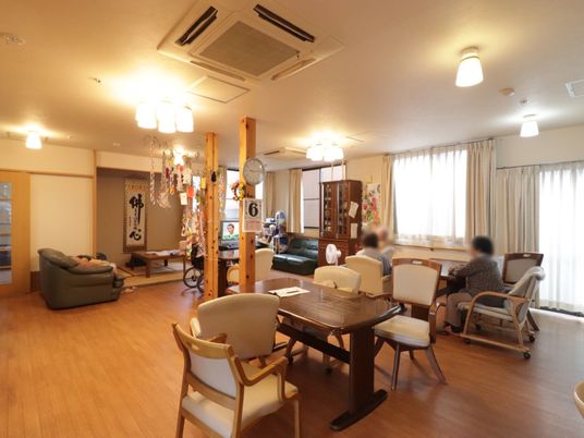 共有スペースの和やかな様子