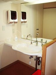 清潔な洗面台と鏡