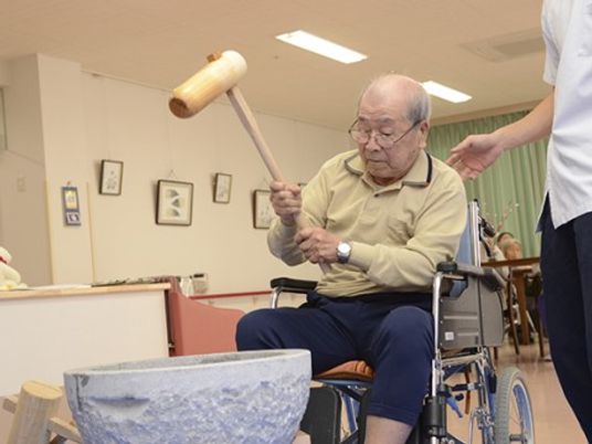 車椅子の利用者がもちいぬた