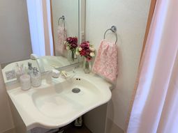 清潔な洗面所の一角