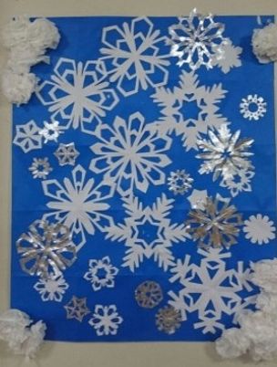 雪の結晶の壁装飾