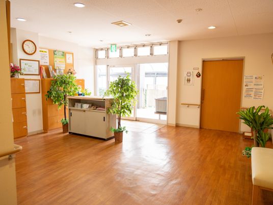 ゆったりしたエントランス