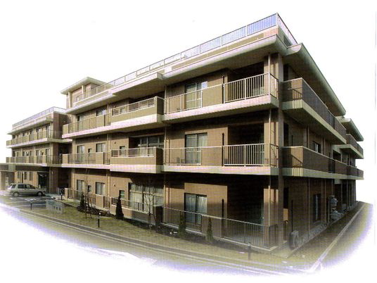 外観の3階建て施設  