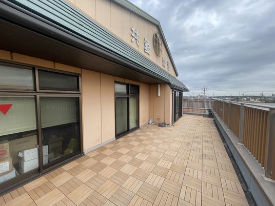 風通しの良いテラス
