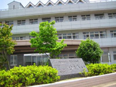 緑豊かな建物の外観