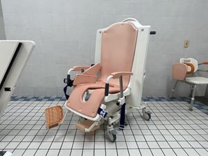 清潔な椅子のある浴室