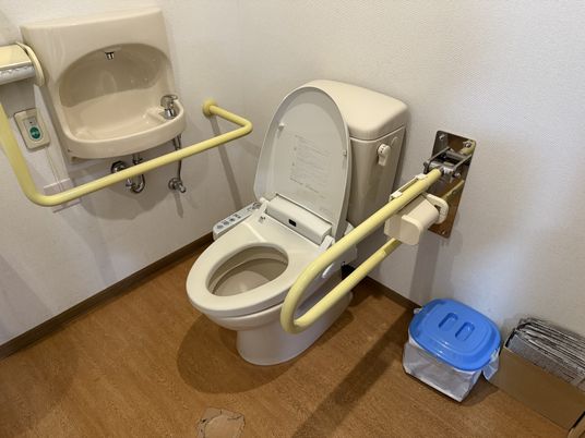 手すりがあるトイレ