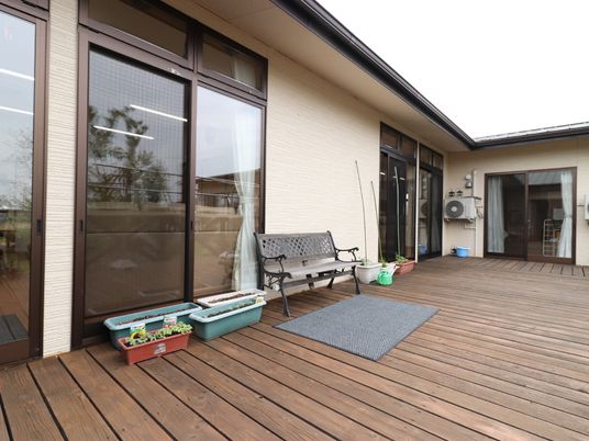 快適な居室のテラス