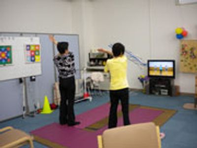 運動中の機能訓練室