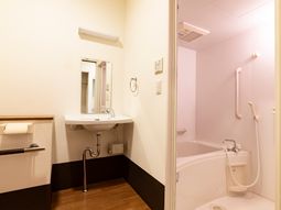 清潔感ある浴室の一角