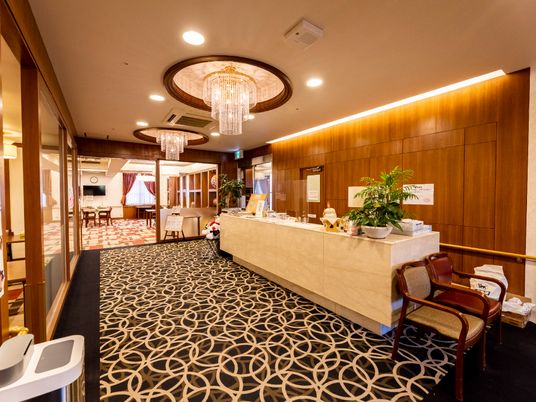 シックなロビー受付