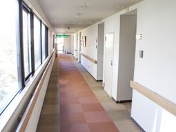 明るい廊下の風景