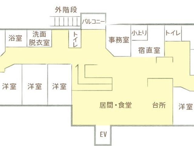 明るい廊下の間取り図 廊下 広々とした廊下は、洋室や浴室へのアクセスが便利にできる動線になっています。