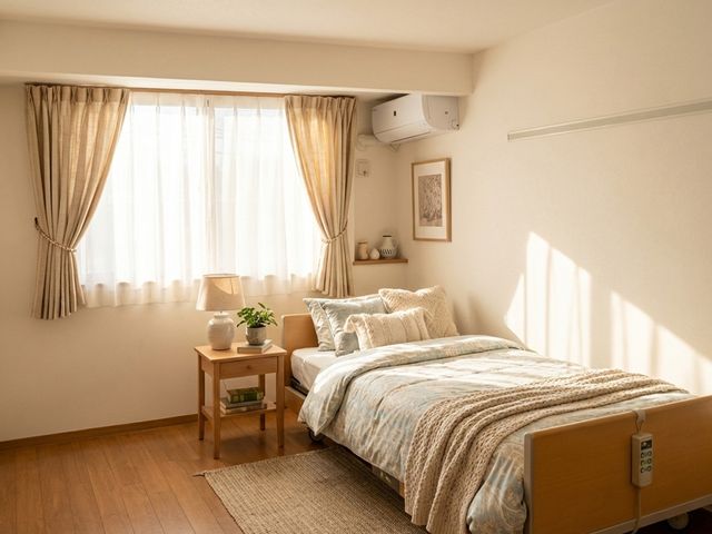 光が差し込む居室 居室 自然光に包まれた明るい居室で、快適に過ごすことができる空間です。